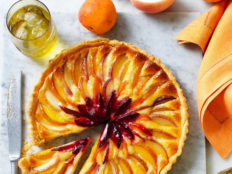 Nectarine And Mascarpone Tart