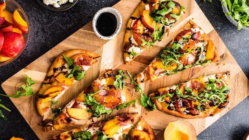 Nectarine And Prosciutto Flatbreads