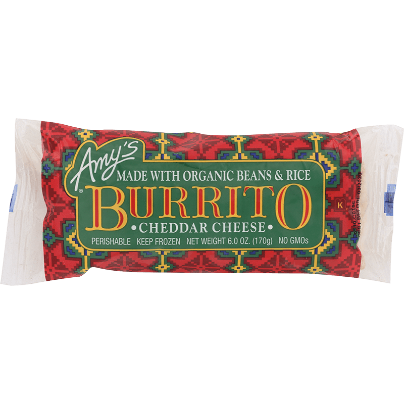 Amy's Kitchen Cheddar Cheese & Bean Burrito