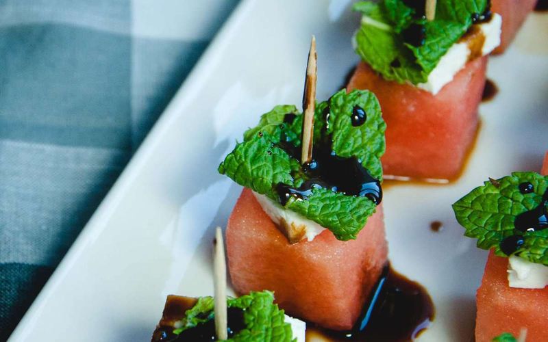 Watermelon Feta Stacks