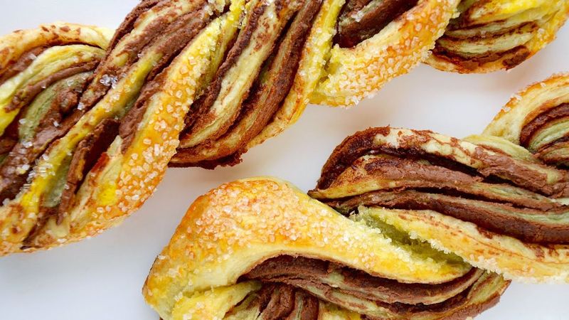 Puff Pastry Chocolate Hazelnut Twists