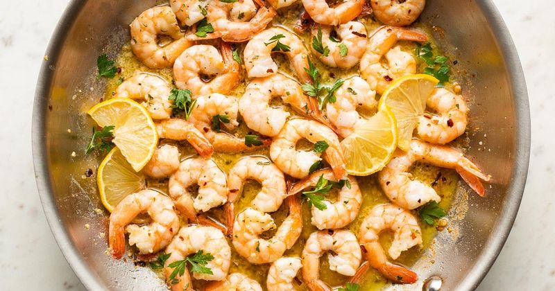 Garlic Butter Shrimp With Rice
