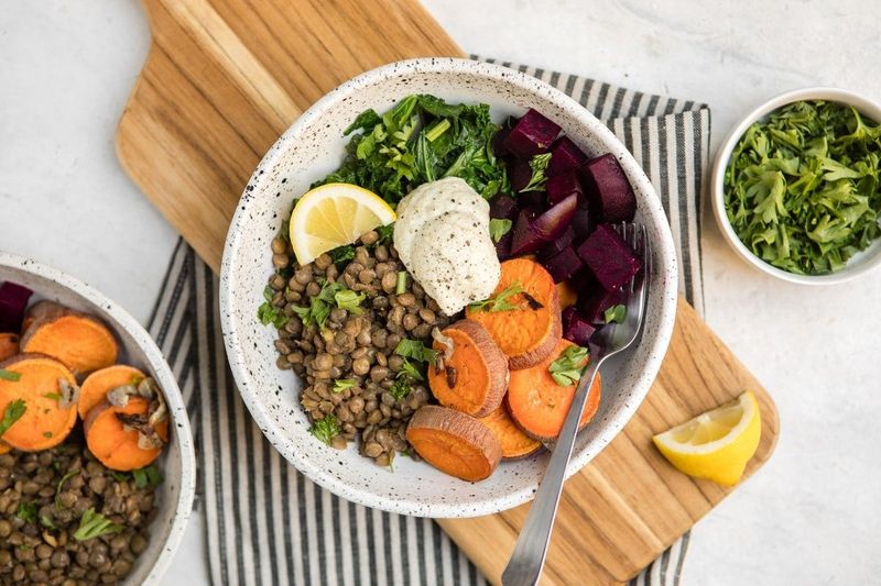 Lentil And Roasted Vegetable Salad