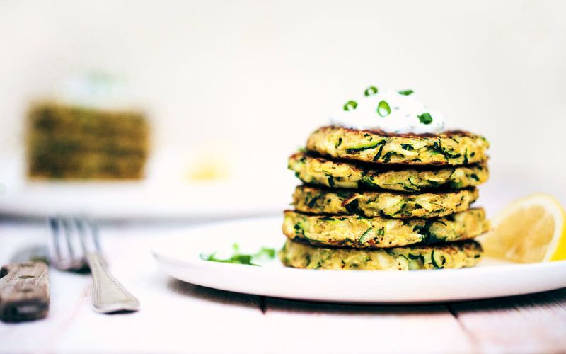 Courgette & Halloumi Fritters