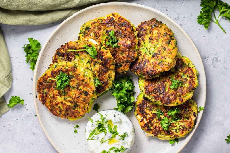 Courgette And Feta Fritters