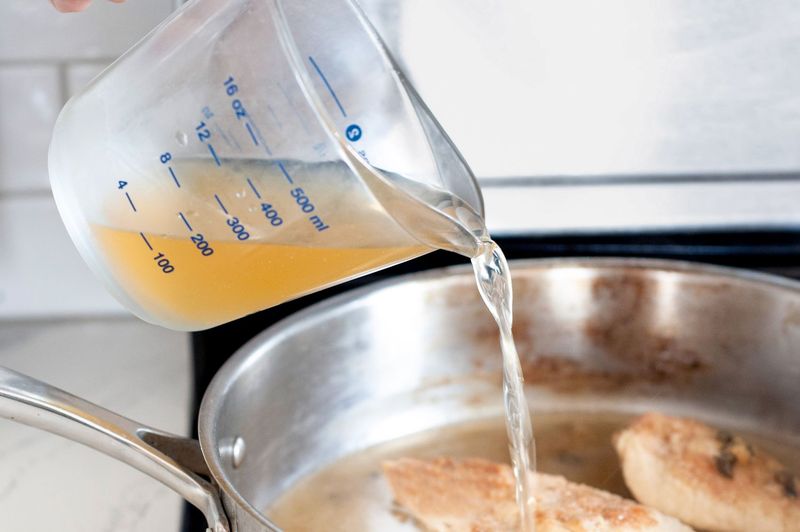 White Wine In Cooking - Chicken Or Vegetable Stock