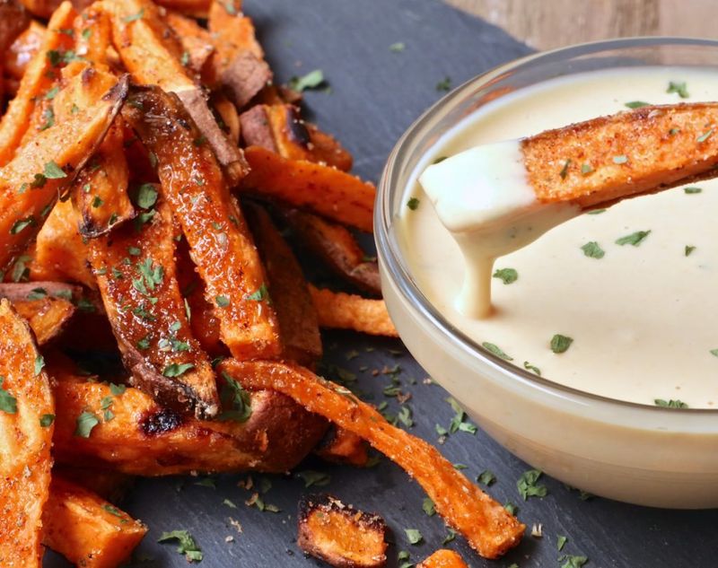 Sweet Potato Fries With Honey Dip