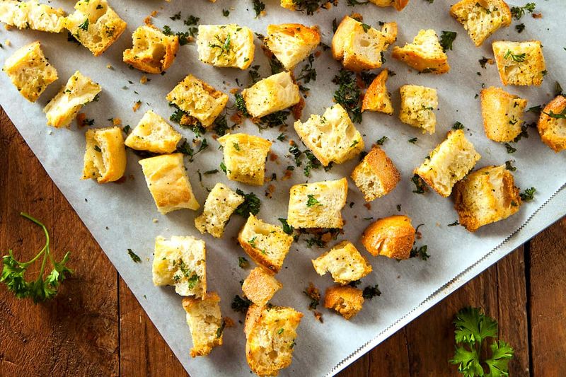 Turn Stale Bread Into Croutons Or Breadcrumbs
