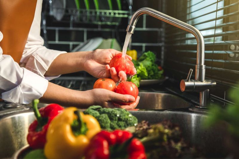 Not Rinsing Fresh Produce