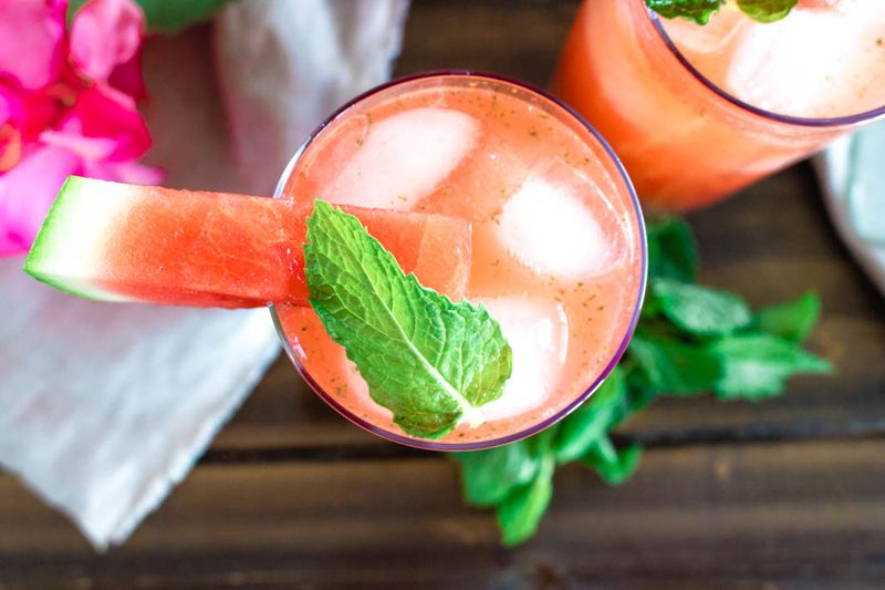 Watermelon And Mint Juice