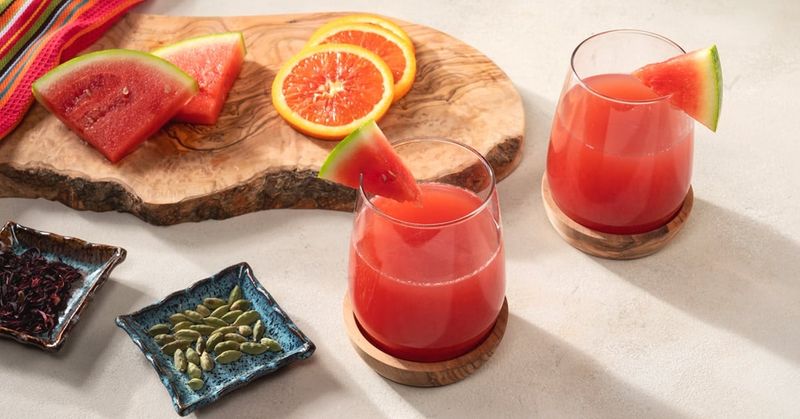 Watermelon And Orange Juice