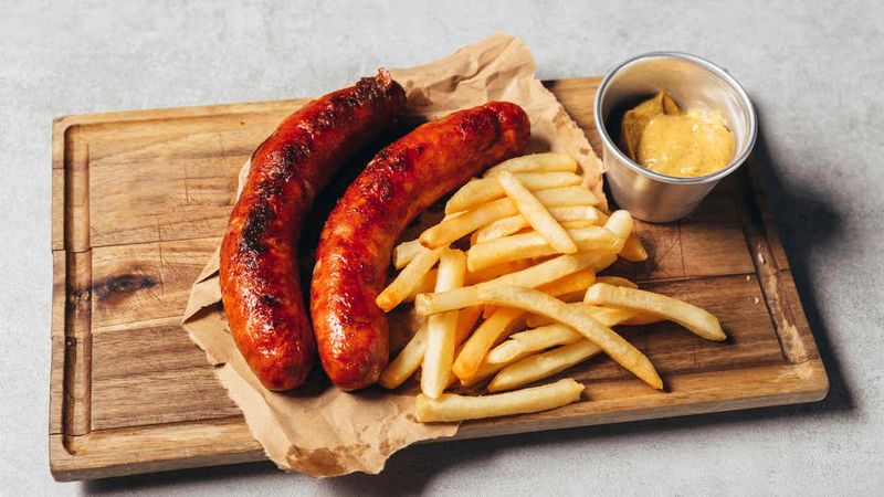 Mystery Meat In Kebab Shop Sausages