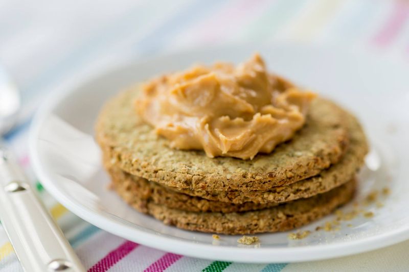 Peanut Butter On Oatcakes