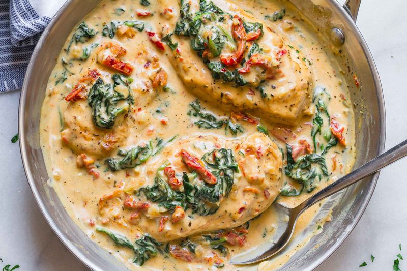 Creamy Chicken With Spinach