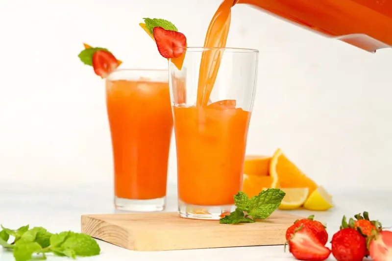Strawberry Orange Juice