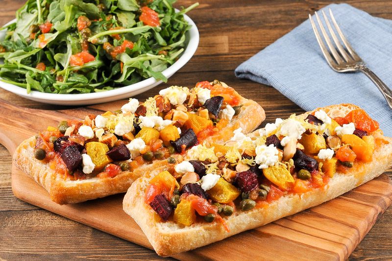 Mediterranean Baguette Tart