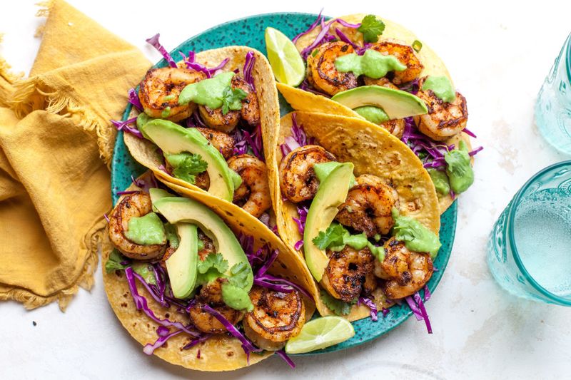 Prawn And Avocado Tacos