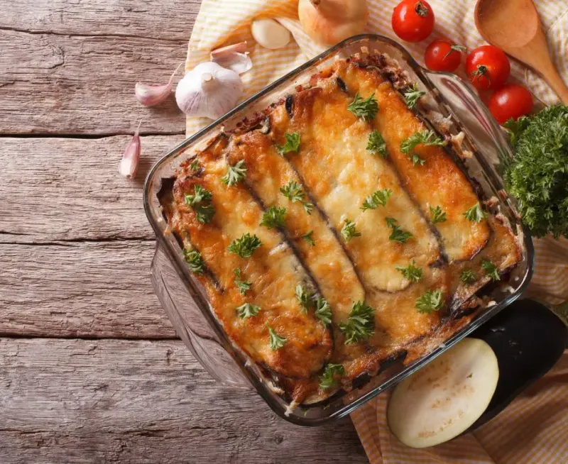 Aubergine Moussaka Style Bake