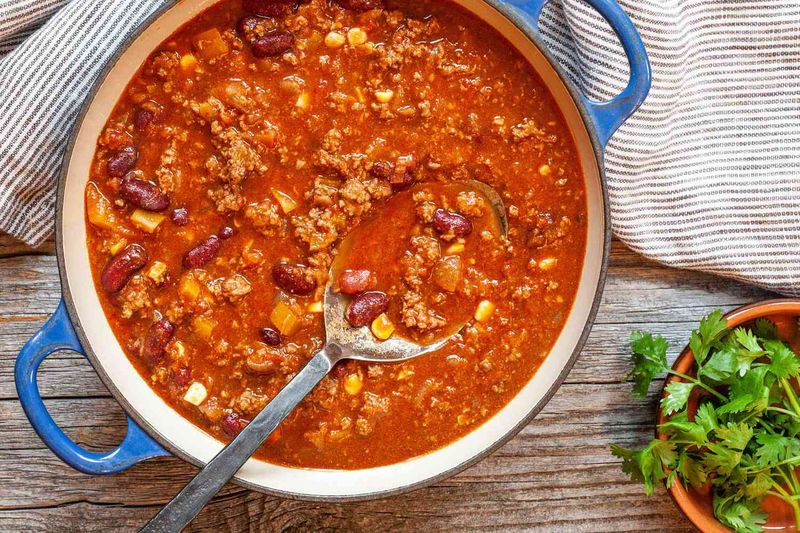 Slow-Cooked Chili With Beans