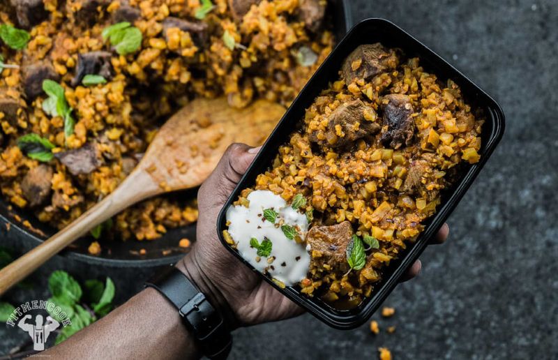 Spiced Beef Curry With Cauliflower Rice