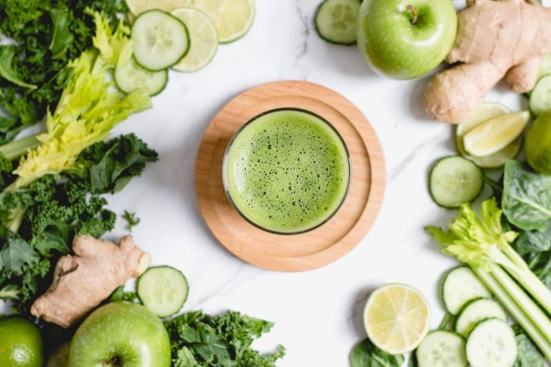 Green Spinach Apple Juice