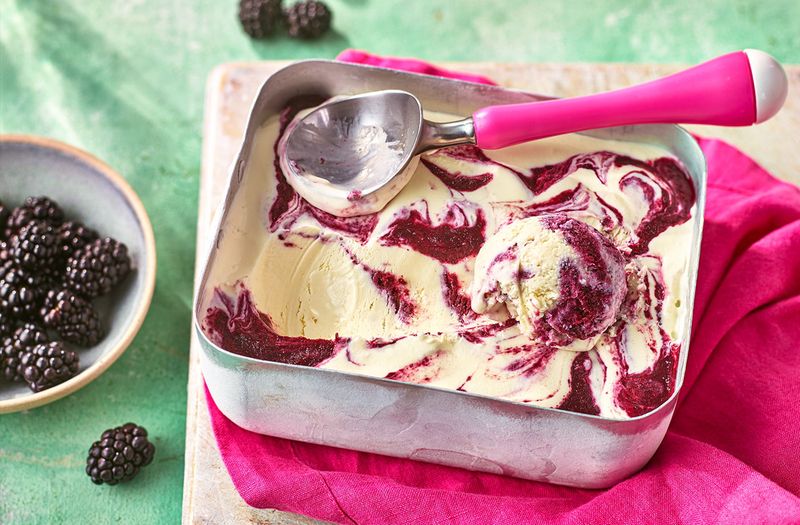 Blackberry Ripple Ice Cream