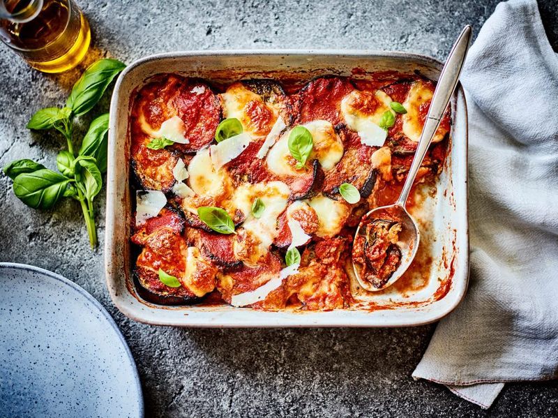 Layer Into A Classic Aubergine Parmigiana