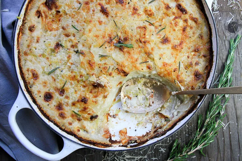 Leek And Potato Bake