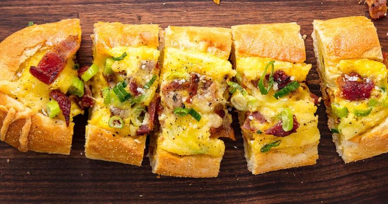 Stuffed Baguette Breakfast Bake