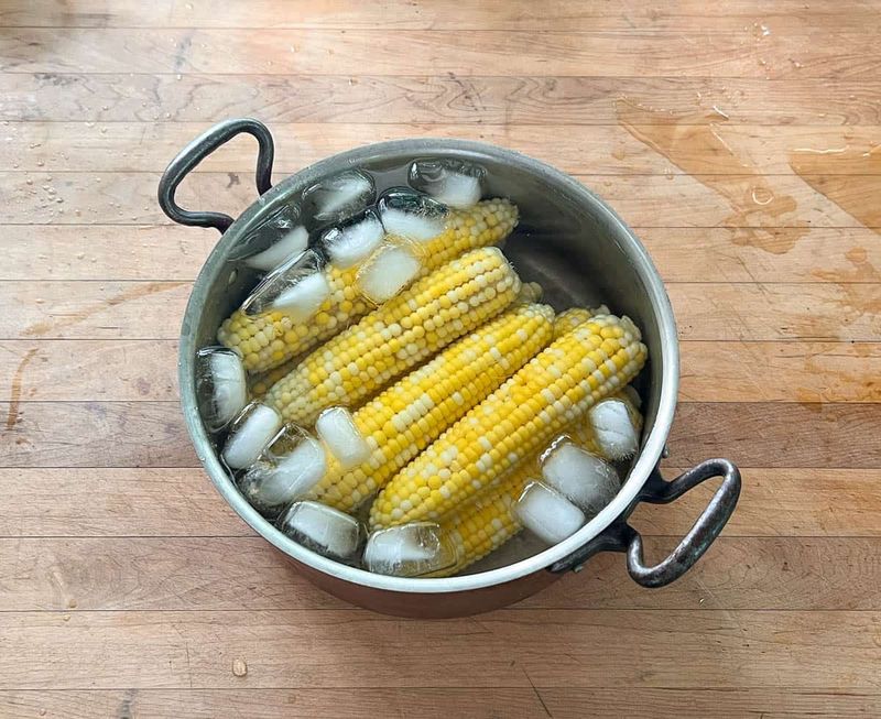 Blanching And Ice Bath Method