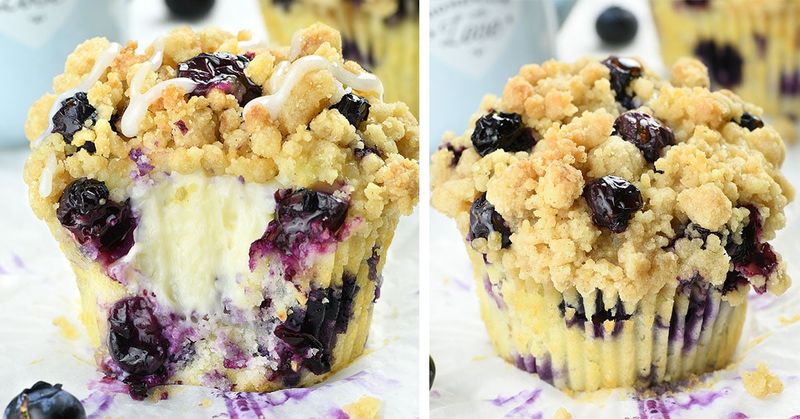 Blueberry Cream Cheese Muffins