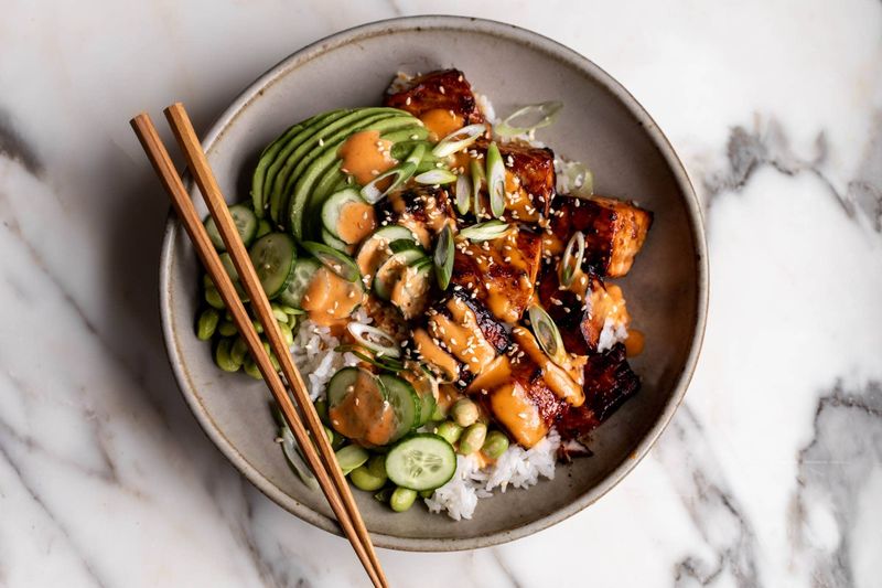 Salmon Teriyaki Bowl