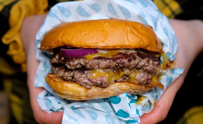 Cheeseburger At Sold Out Burger, Paris