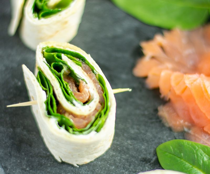 Smoked Salmon Wraps
