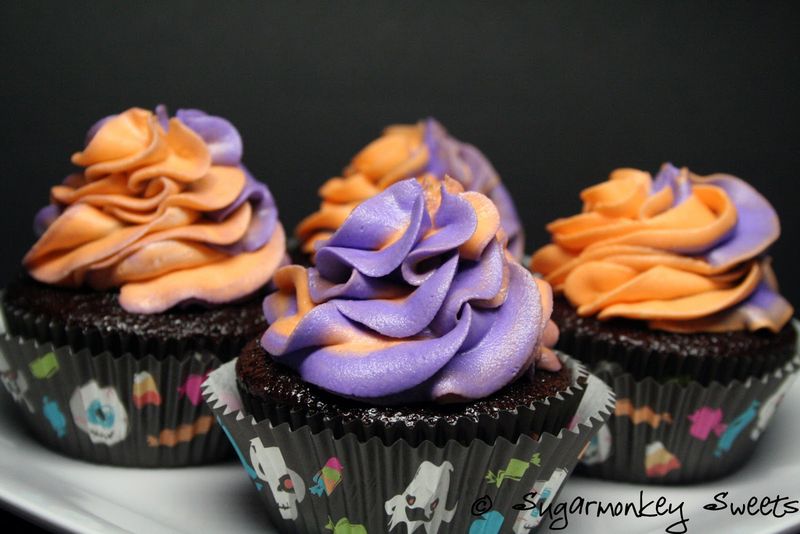 Cupcakes With Halloween Icing