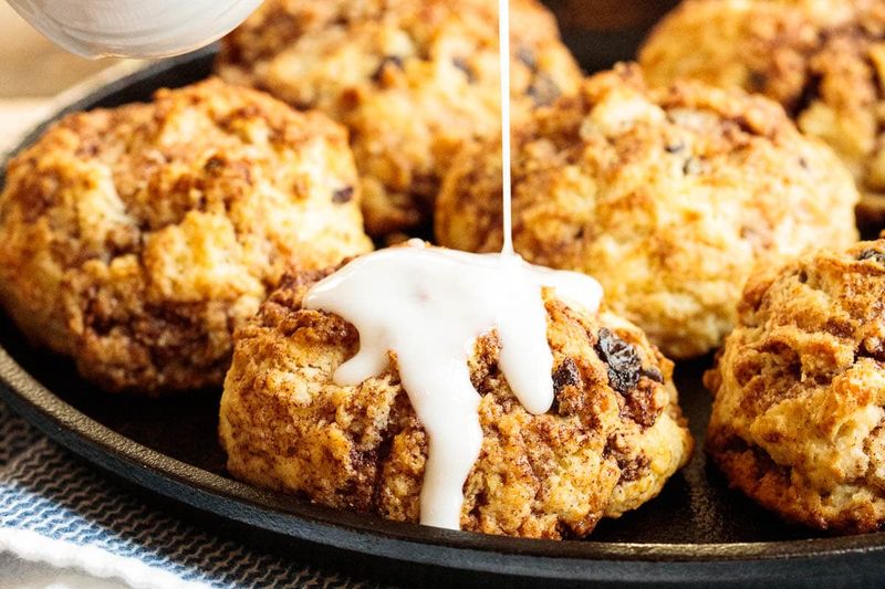 Sticky Cinnamon Biscuits
