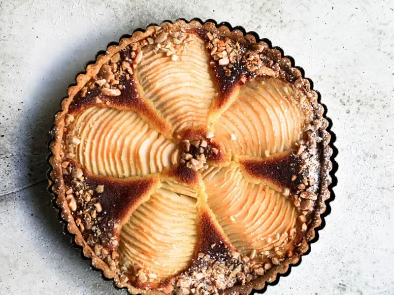 Spiced Pear And Almond Tart