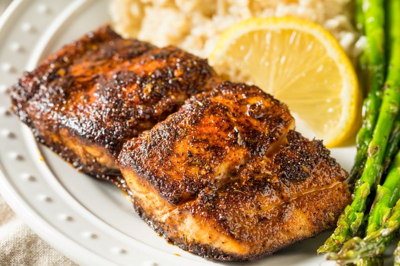 Spicy Cajun Blackened Snapper
