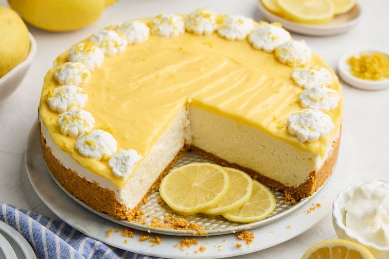 No Bake Lemon Cheesecake