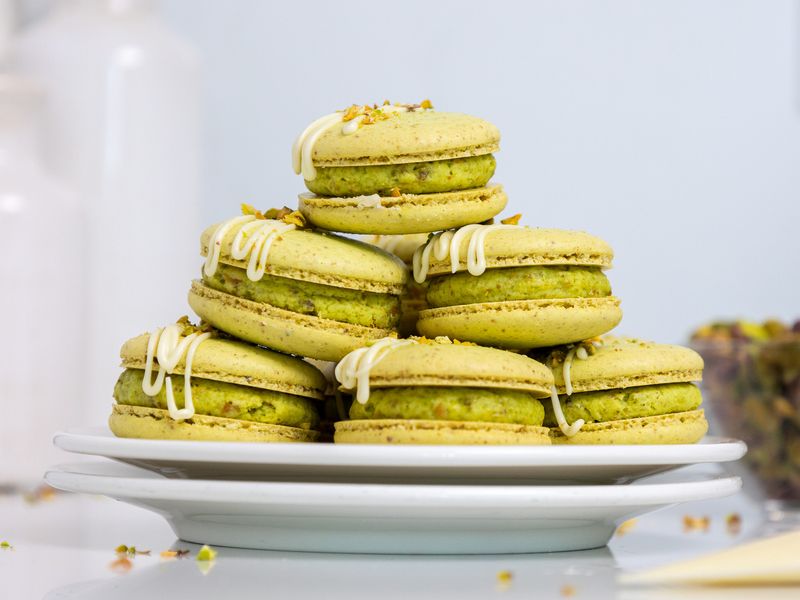 Pistachio Macarons