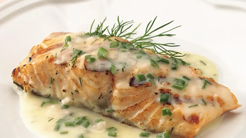 Daphne - Salmon With Herb Sauce