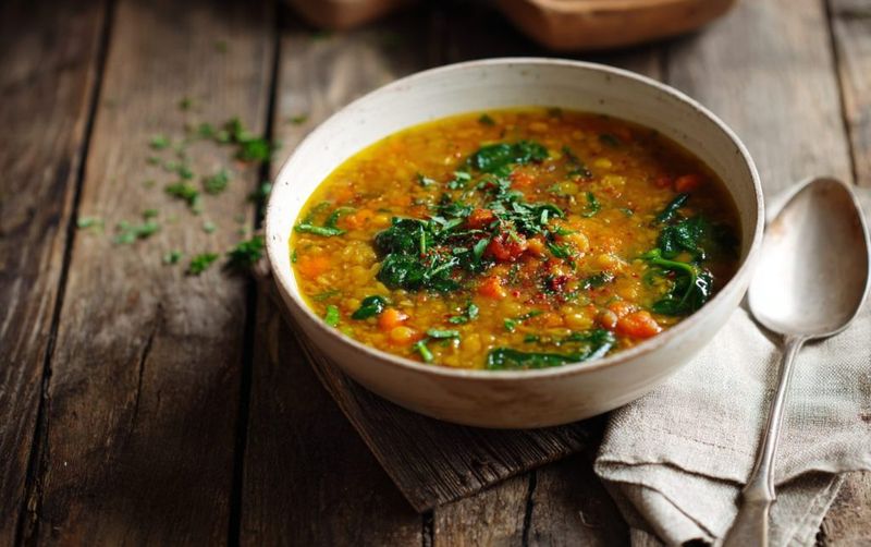 Warming Lentil And Vegetable Soup