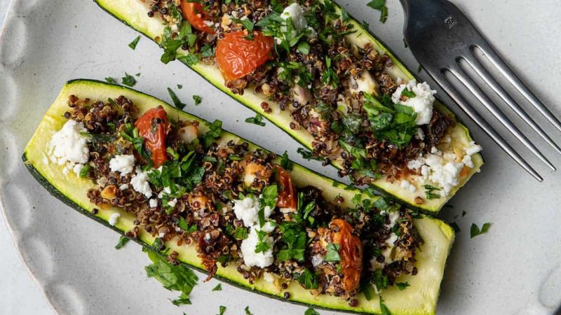 Stuffed Courgette Boats