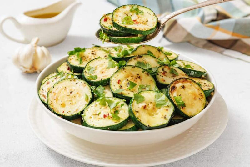 Sautéed Courgette With Garlic And Herbs
