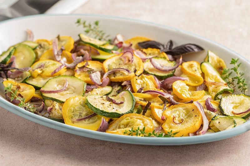 Roasted Courgette And Squash Medley