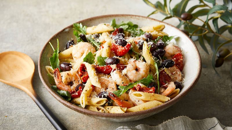 Mediterranean Prawn Pasta