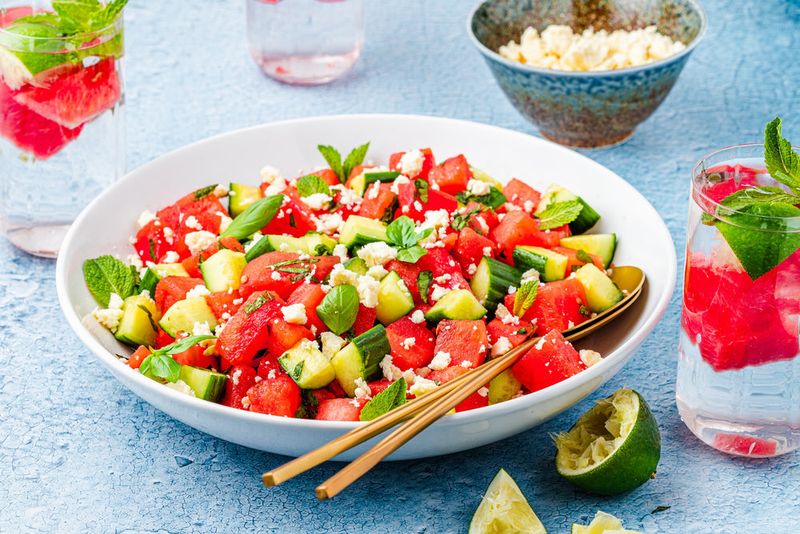 Cucumber Watermelon Salad