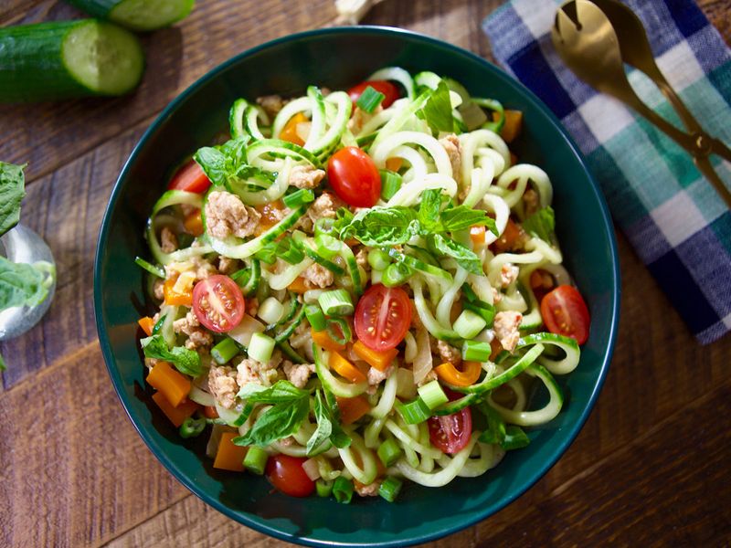 Cucumber Noodle Stir Fry