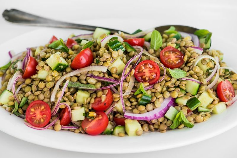 Cucumber And Lentil Salad