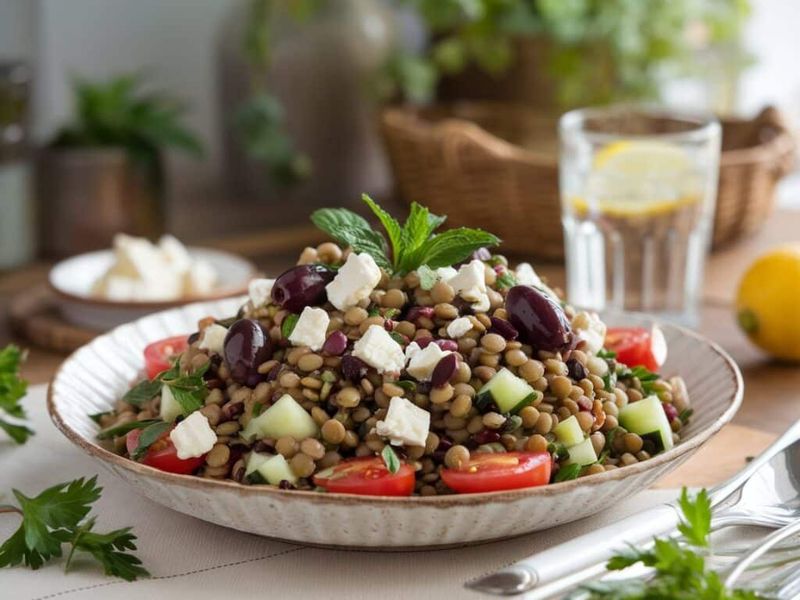 Crumbled Feta For Tangy Contrast